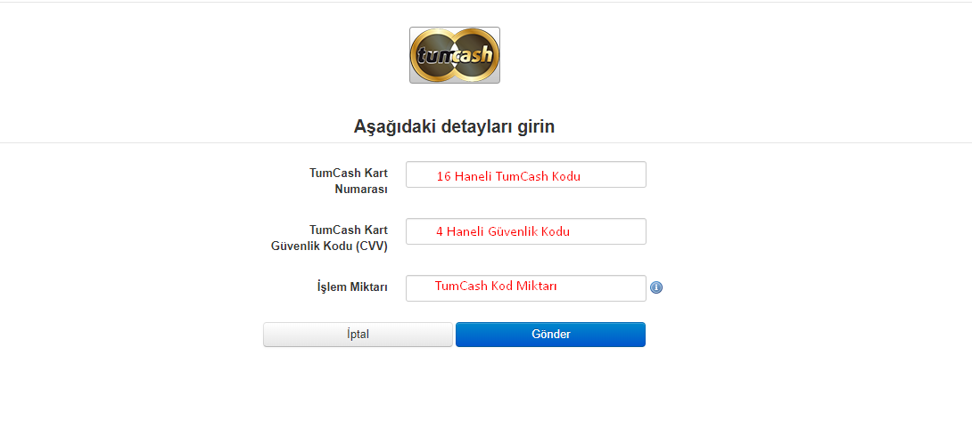 tumcash para yatırma