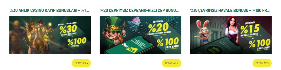 Betpark Bonusları